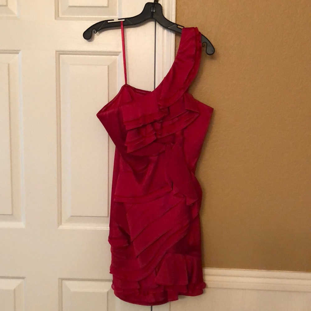 BCBG Vibrant Red Cocktail Dress Size 8 New No Tags